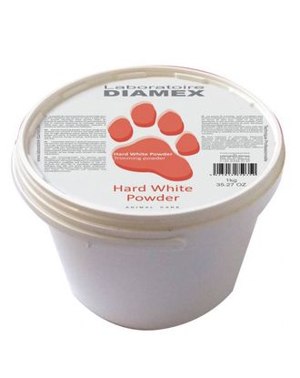 Diamex Hard White Powder - puder ułatwiający trymowanie, dla psów o sztywnej, szorstkiej sierści - 1kg