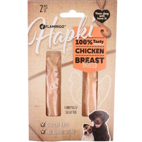 Flamingo Hapki Chicken Breast Boiled 35g - przysmak dla psa, 100% gotowana pierś z kurczaka