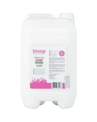 Bloop Volumize Coat Mask - maska dodająca objętości i regenerująca sierść psa, z kolagenem i keratyną - 5L