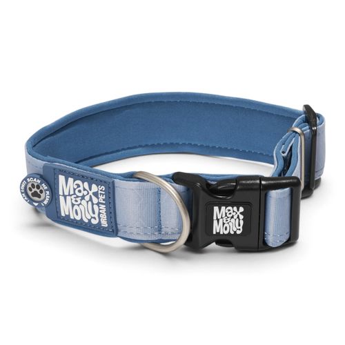 Max&Molly GOTCHA! Smart ID Matrix 2.0 Extra Wide Collar Ocean - szeroka obroża dla psa z identyfikatorem QR, niebieska