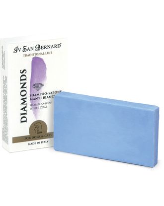 Iv San Bernard Diamonds 75g - mydełko diamentowe do usuwania zażółceń białej sierści, szampon w kostce