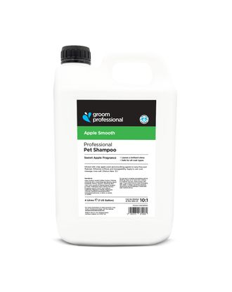 Groom Professional Apple Smooth Shampoo - szampon jabłkowy, do każdego typu sierści, koncentrat 1:10 - 4L