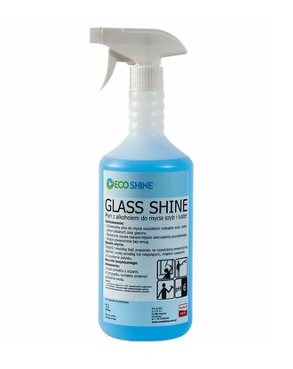 Eco Shine Glass Shine 1L - płyn z alkoholem do mycia szklanych blatów, szyb i luster