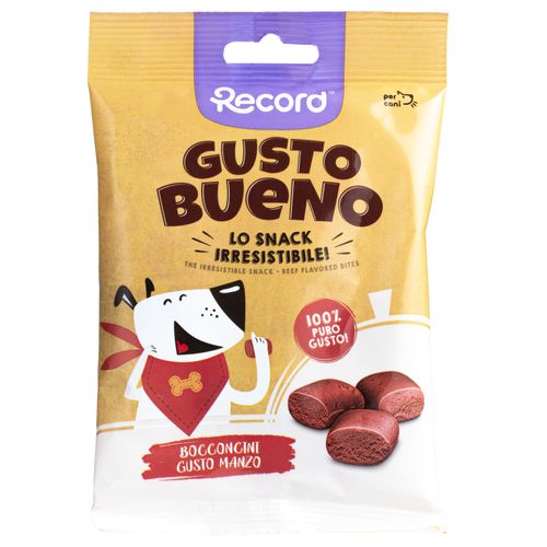 Record Gusto Bueno Beef Flavored Bites 50g - smaczki dla psa, kąski o smaku wołowiny