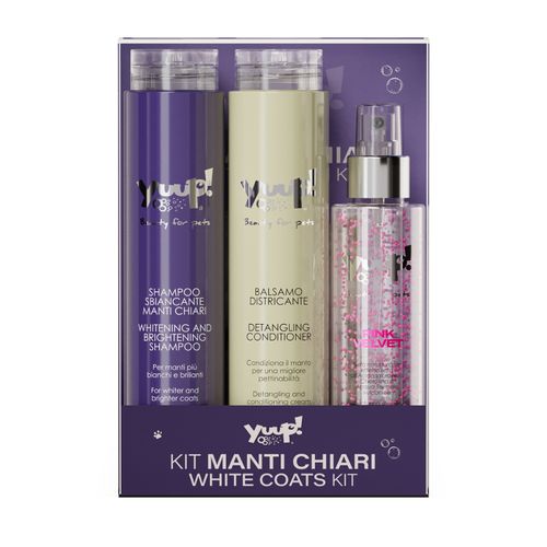 Yuup! White Coats Set - zestaw kosmetyków do pielęgnacji białej i jasnej sierści psa i kota