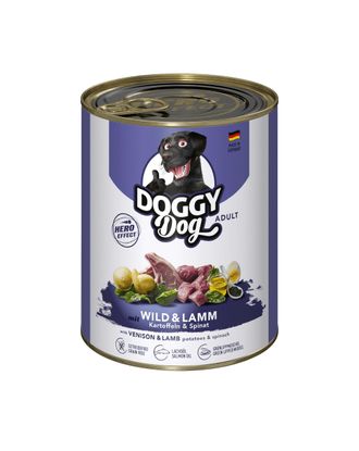 Doggy Dog Venison & Lamb - bezzbożowa mokra karma dla psa, z dziczyzną i jagnięciną - 800g
