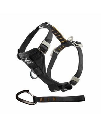 Kurgo Enhanced Strength Tru-Fit Smart Harness Black - szelki samochodowe dla psa, czarne