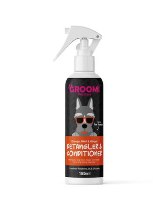 Groomi Detangler & Coat Conditioner 185ml - odżywka ułatwiająca rozczesywanie sierści, z witaminą B5 i aloesem