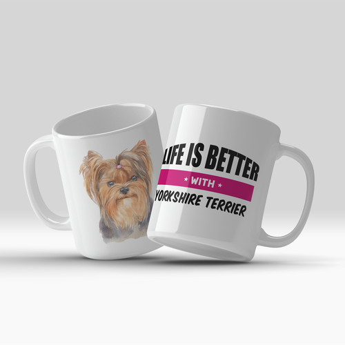 Kubek ceramiczny z Yorkiem Yorshire Terrier