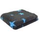 Blovi DryBed VetBed A - Non-Slip Pet Bed, Graphite with Blue Stars