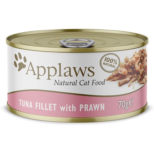 Applaws Tuna Fillet with Prawn 24x70g - karma mokra dla kota z tuńczykiem i krewetkami