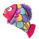 KONG Reefz Fish S - rybka zabawka dla małego psa, z piszczałką