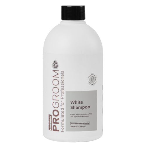 ProGroom White Shampoo 500ml - szampon do białej i jasnej sierści psa i kota, koncentrat 1:4