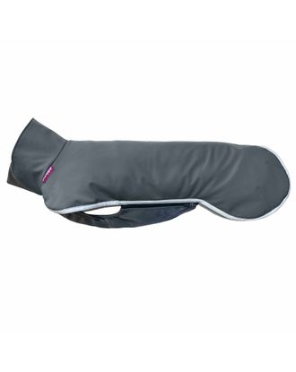 Sportti Pomppa Graphite - wodoodporny softshell dla psa, szary