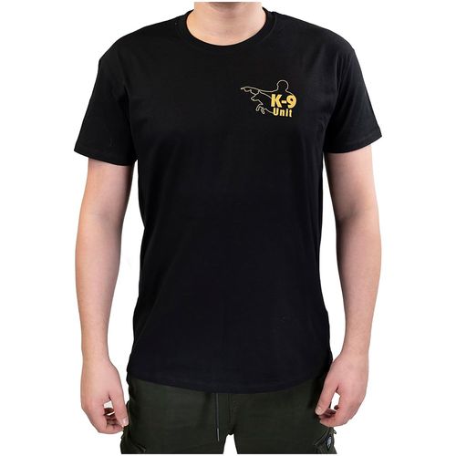 Julius-K9 T-Shirt Unit Black - bawełniany t-shirt, koszulka dla trenera psów