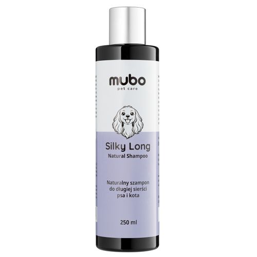Mubo Silky Long Natural Shampoo 250ml - delikatny szampon do długiej sierści psa i kota
