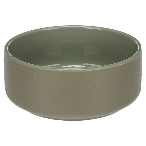 Flamingo Rama Ceramic Bowl Green - miska ceramiczna dla psa, kota, zielona