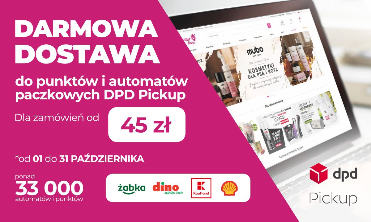 DARMOWA WYSYŁKA DPD PickUp od 45 zł