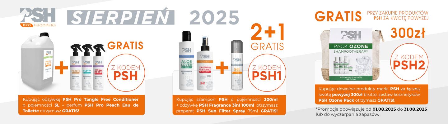 Sierpniowa promocja PSH w GroomerShop.pl