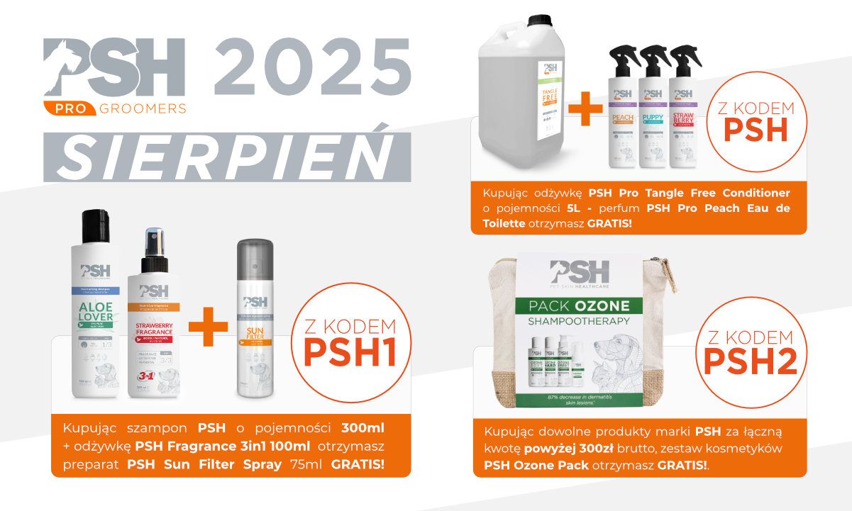 Sierpniowa promocja PSH w GroomerShop.pl